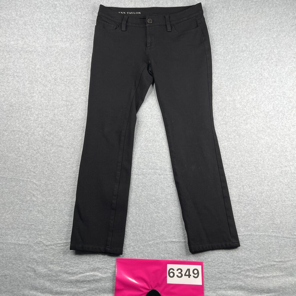 Ann Taylor Jeans Black Casual Stretch Womens Size 6P Casual Stretch Petite